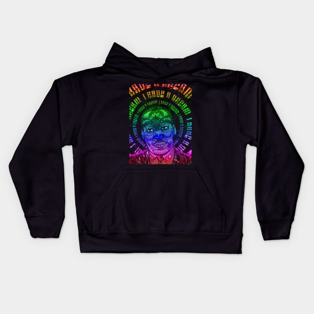 Mystical King Kids Hoodie by thereselabossie